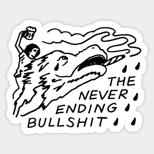 Never Ending Bullshirt Sticker